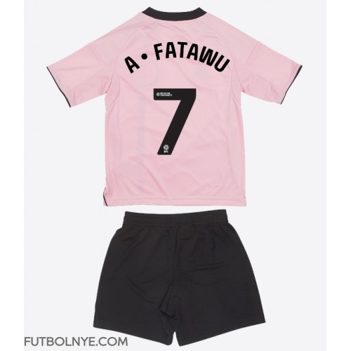 Camiseta Leicester City Issahaku Fatawu #7 Tercera Equipación para niños 2025-26 manga corta (+ pantalones cortos)